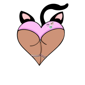 kitten booty sticker