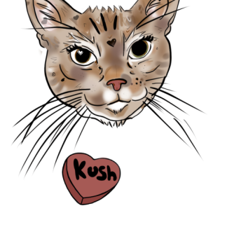 kush forever sticker